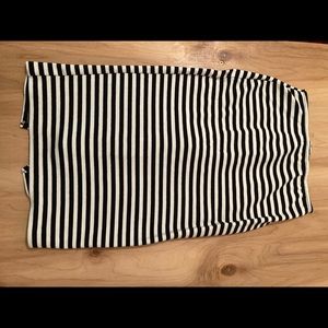 Striped Pencil Skirt